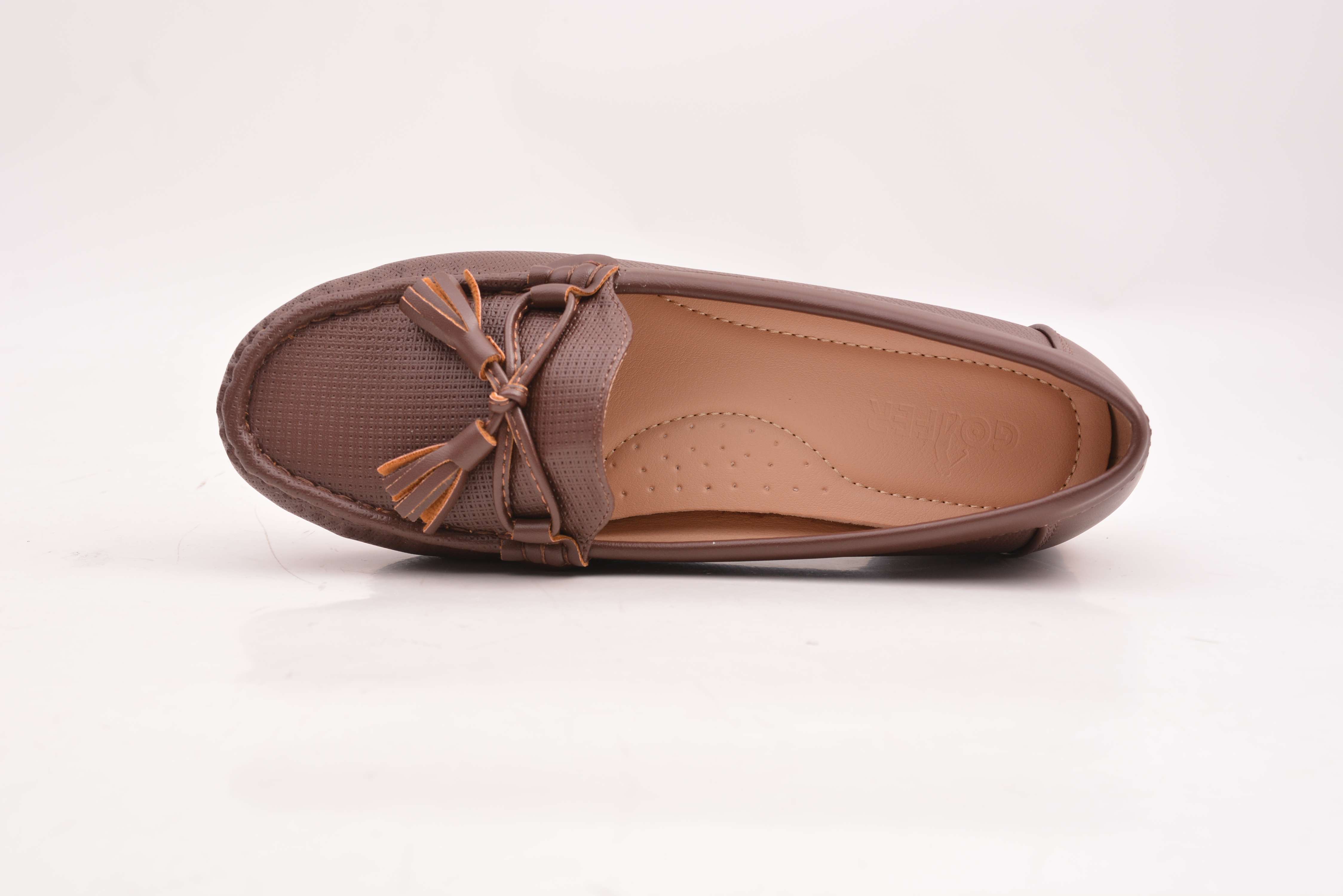 Elegant Textured Platform Wedge Loafers for Ladies.