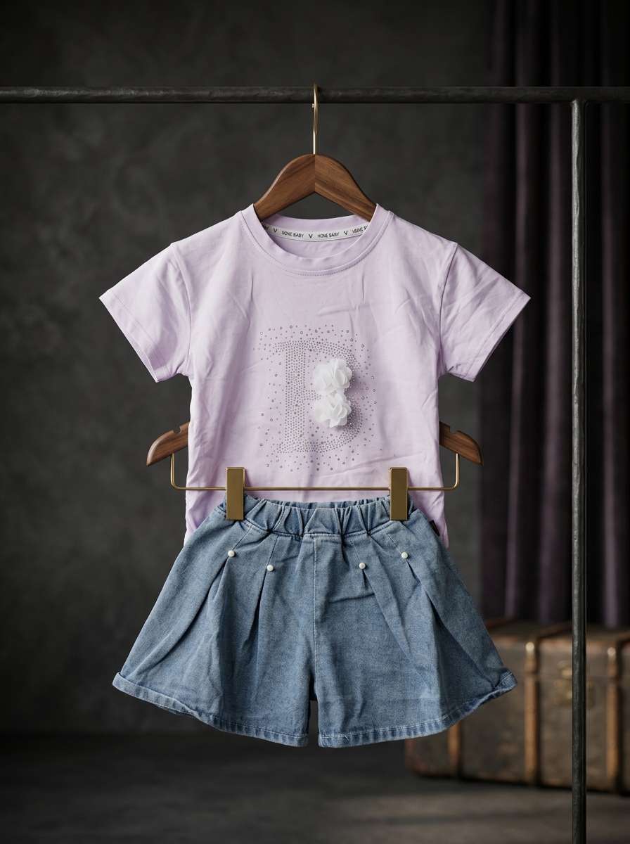 Exclusive Denim Skirt Set