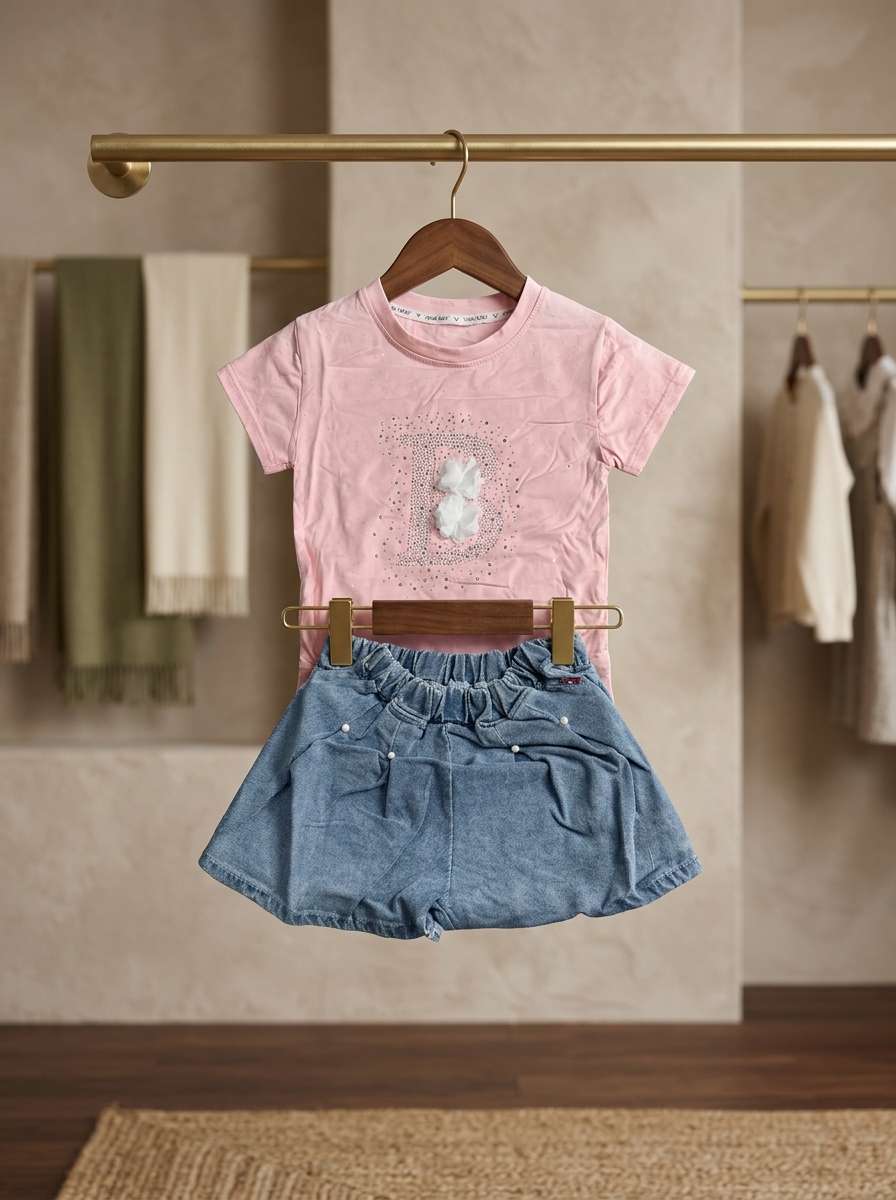 Exclusive Denim Skirt Set