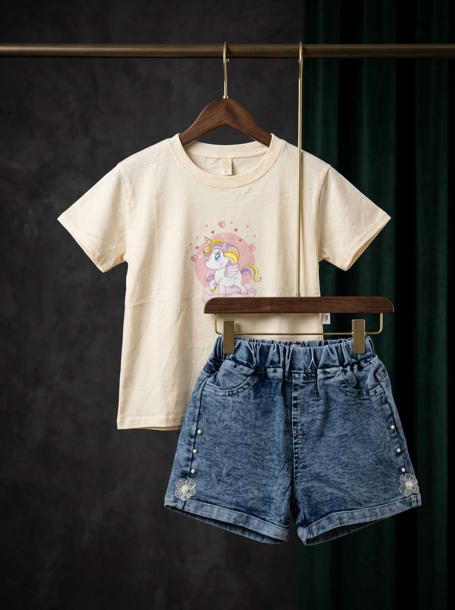 Exclusive Denim Skirt Set