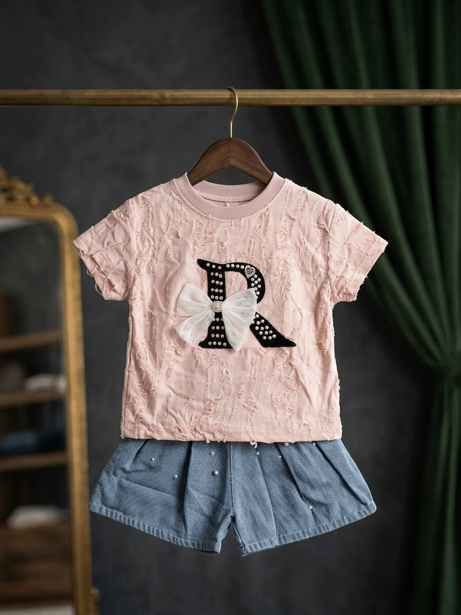 Exclusive Denim Skirt Set
