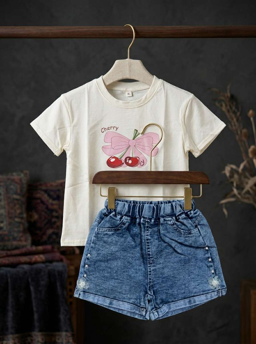 Exclusive Denim Skirt Set
