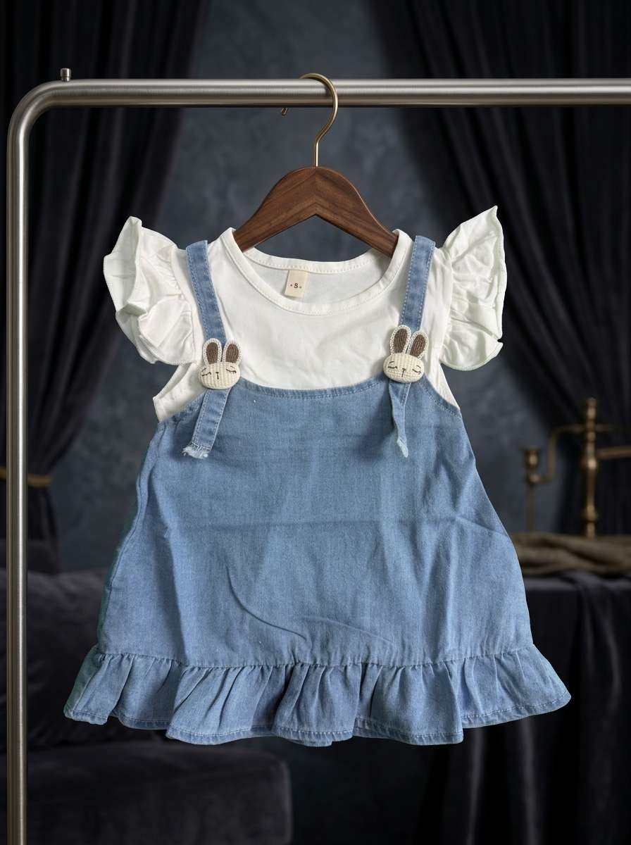 Exclusive Denim Double Set for Girls