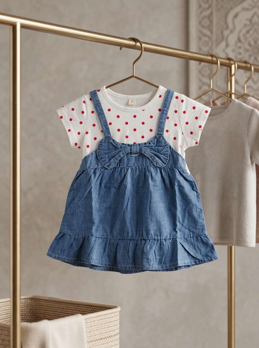 Exclusive Denim Double Set for Girls