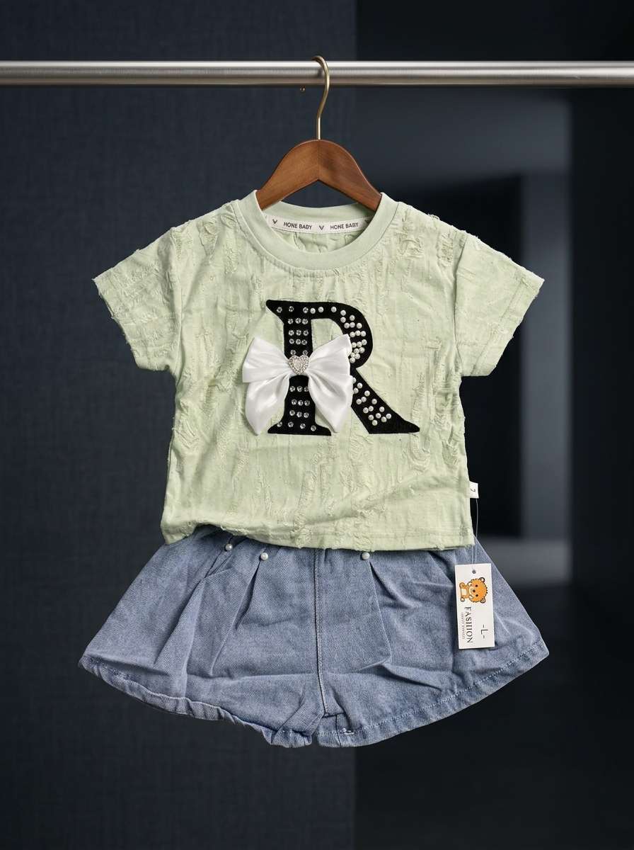 Exclusive Denim Double Set for Girls