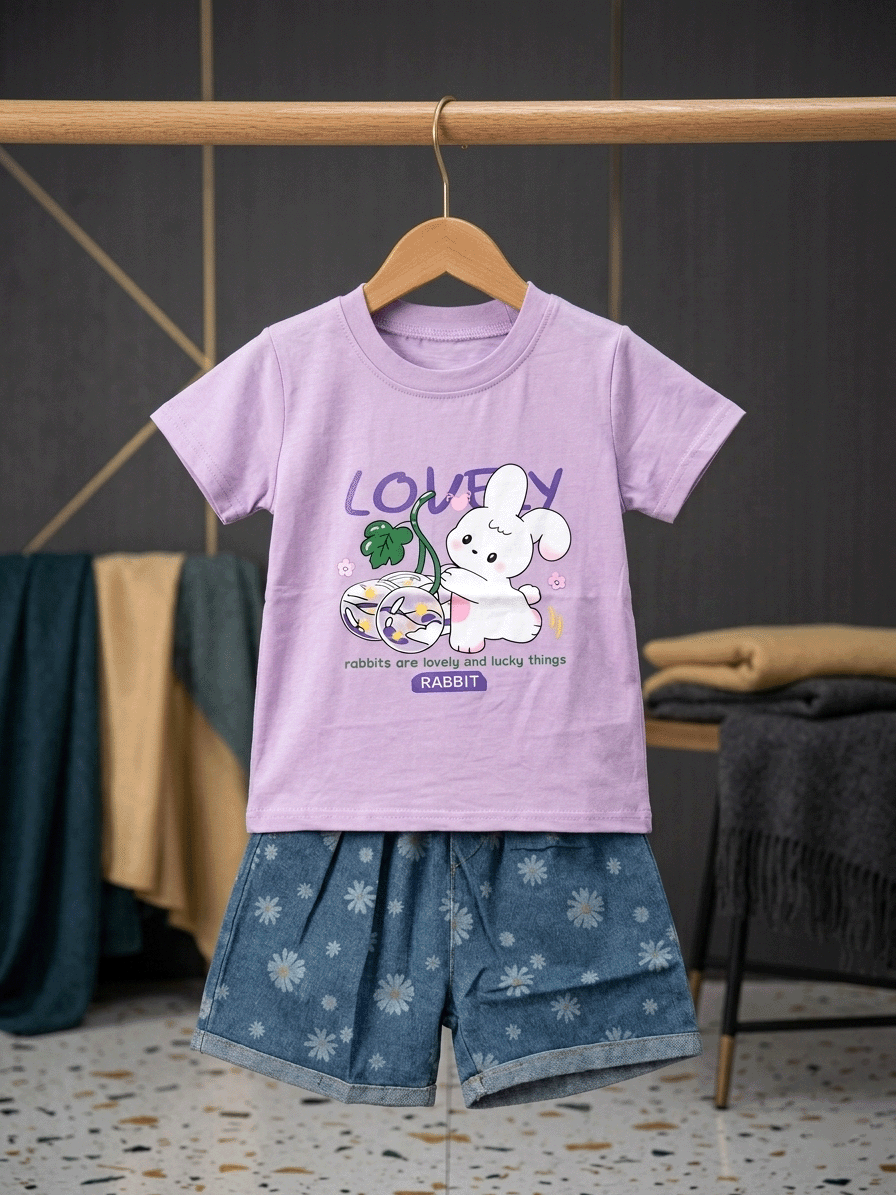 Exclusive Denim Double Set for Girls
