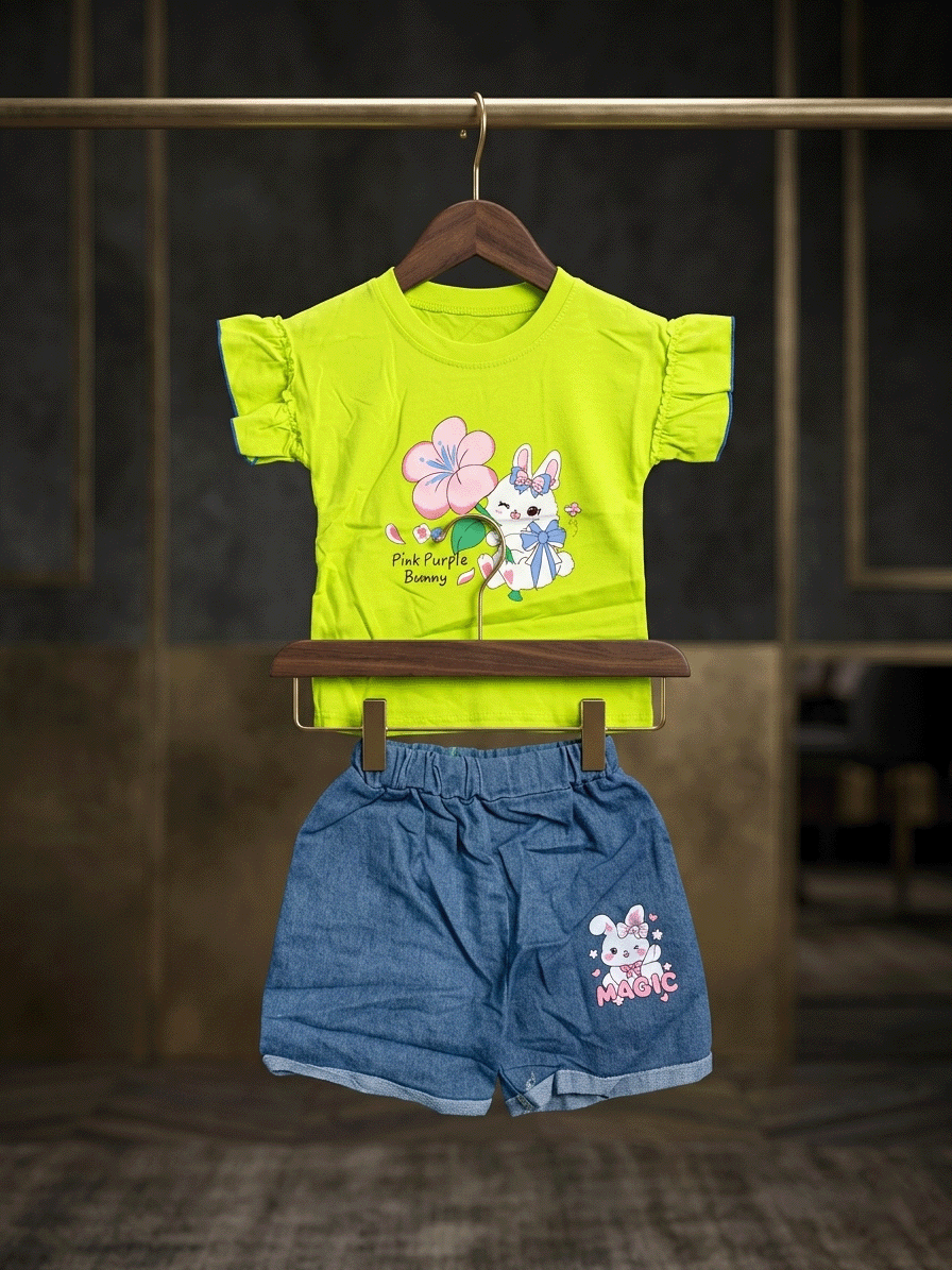 Exclusive Denim Double Set for Girls