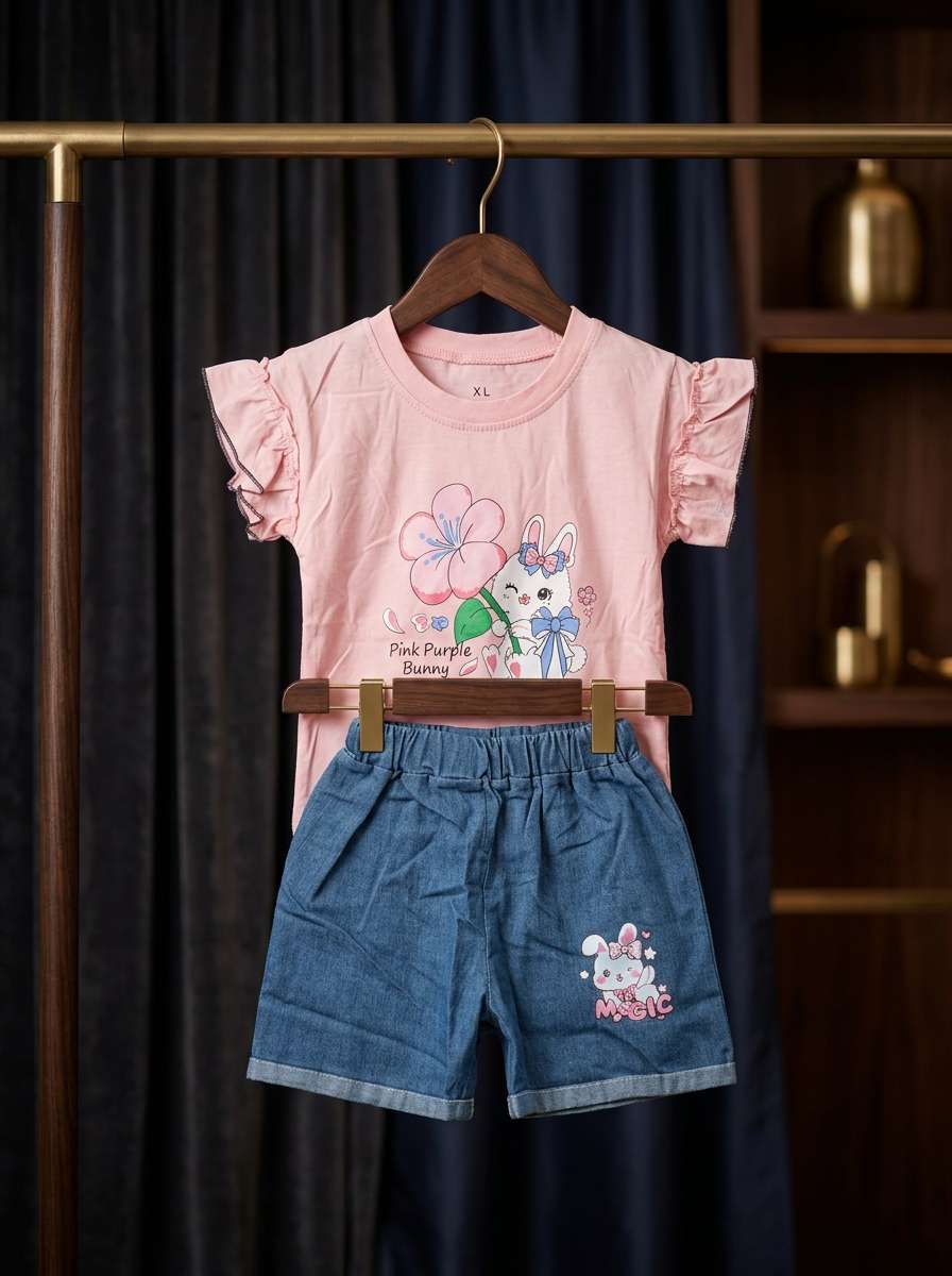 Exclusive Denim Double Set for Girls