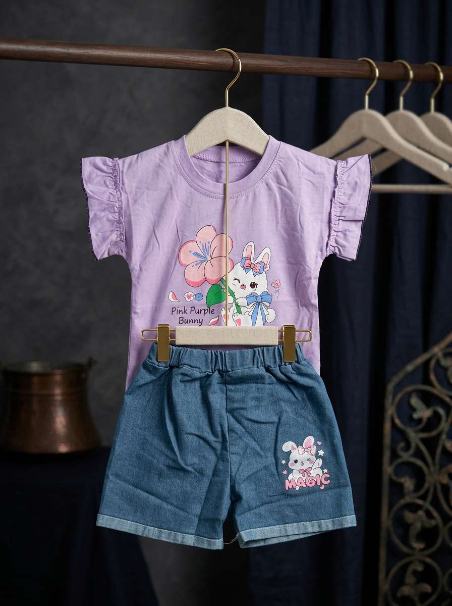 Exclusive Denim Double Set for Girls