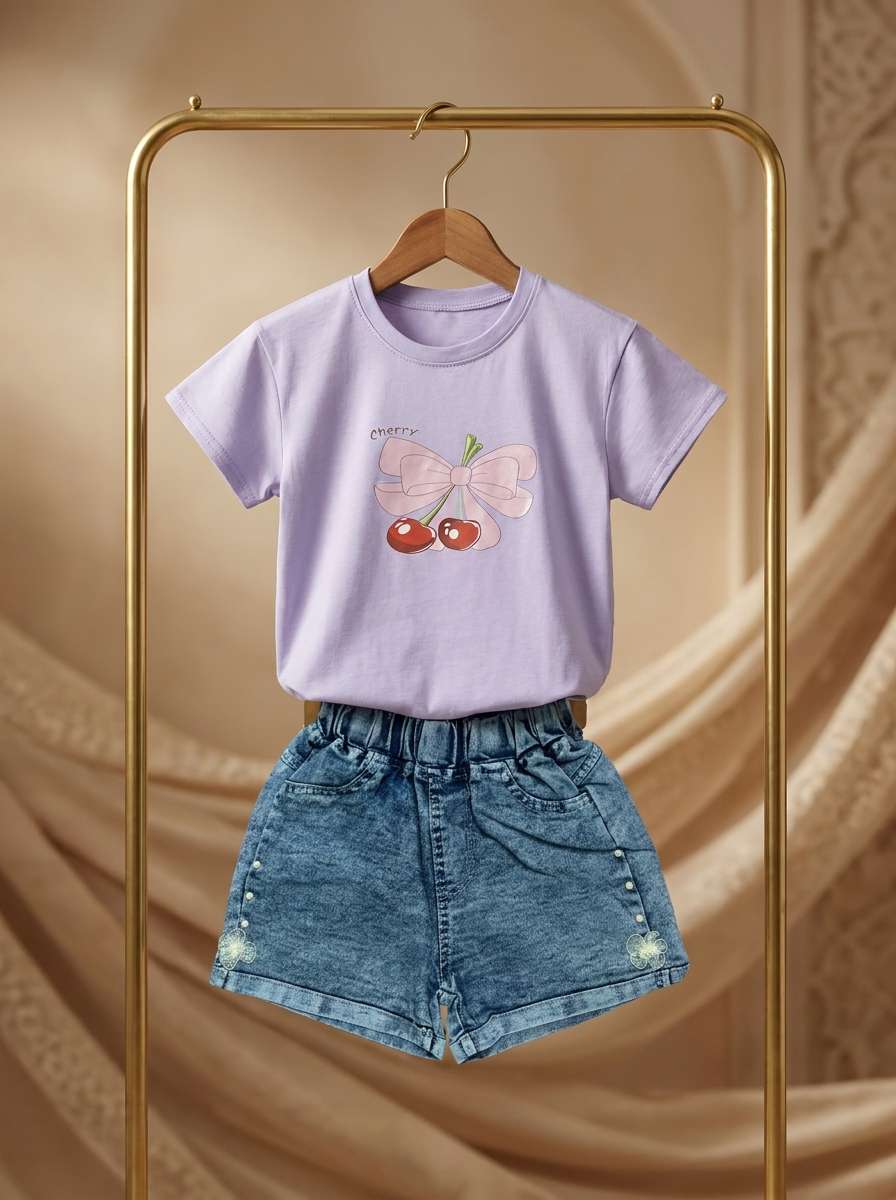 Exclusive Denim Double Set for Girls