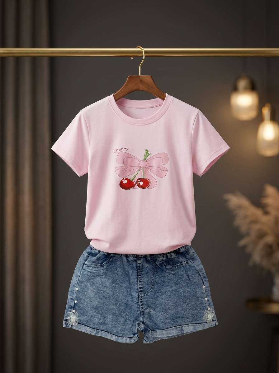 Exclusive Denim Double Set for Girls