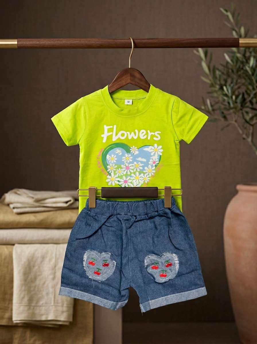 Exclusive Denim Double Set for Girls