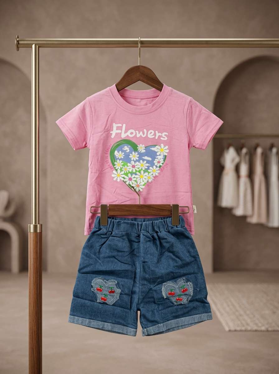 Exclusive Denim Double Set for Girls