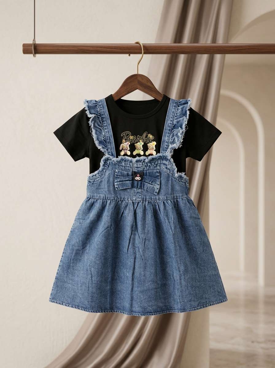 Exclusive Denim Double Set for Girls