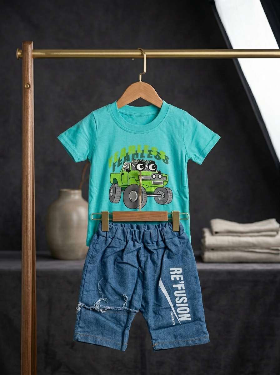 Summer Tops with Trendy Denim Set