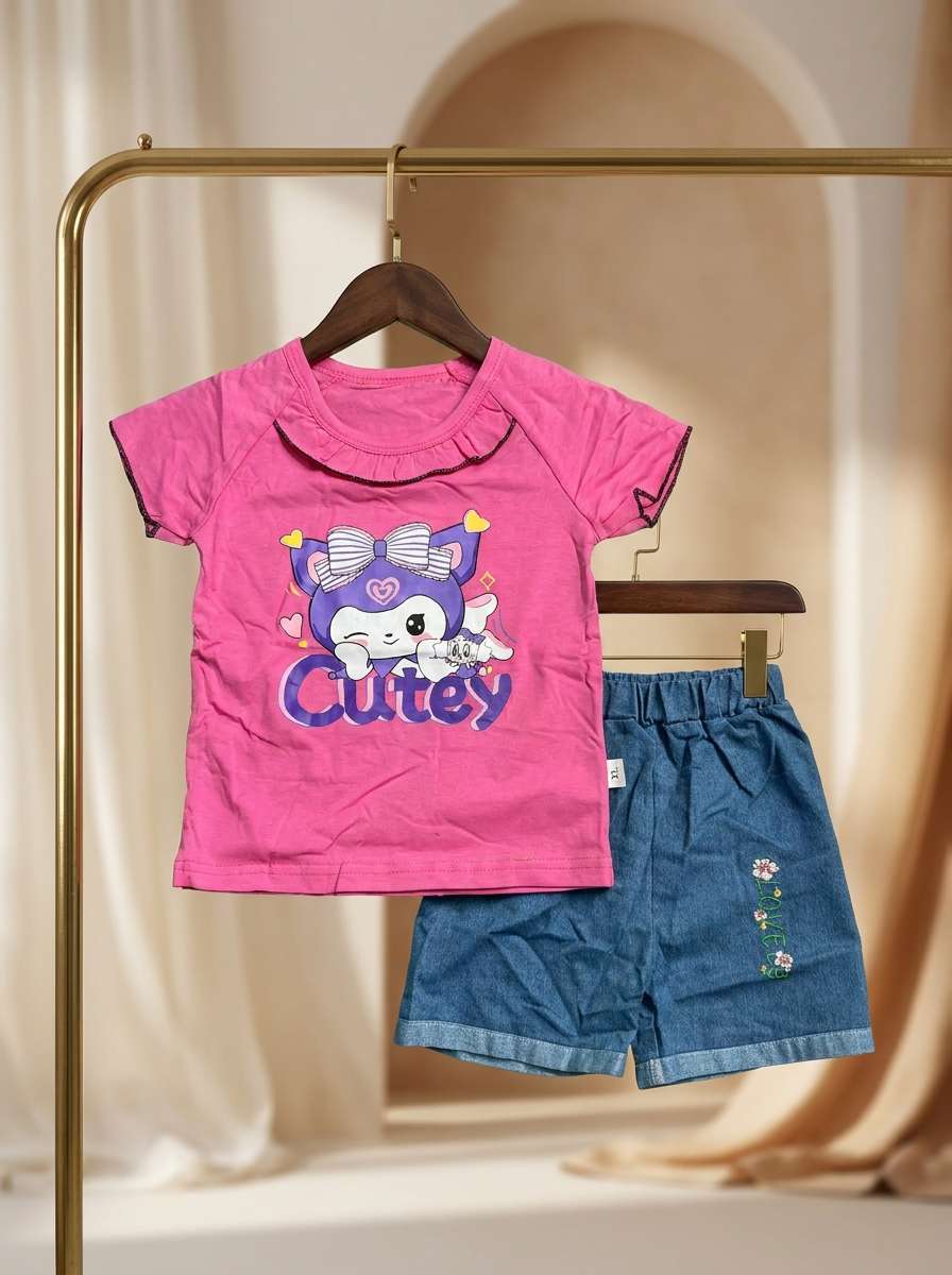 Summer Tops with Trendy Denim Set