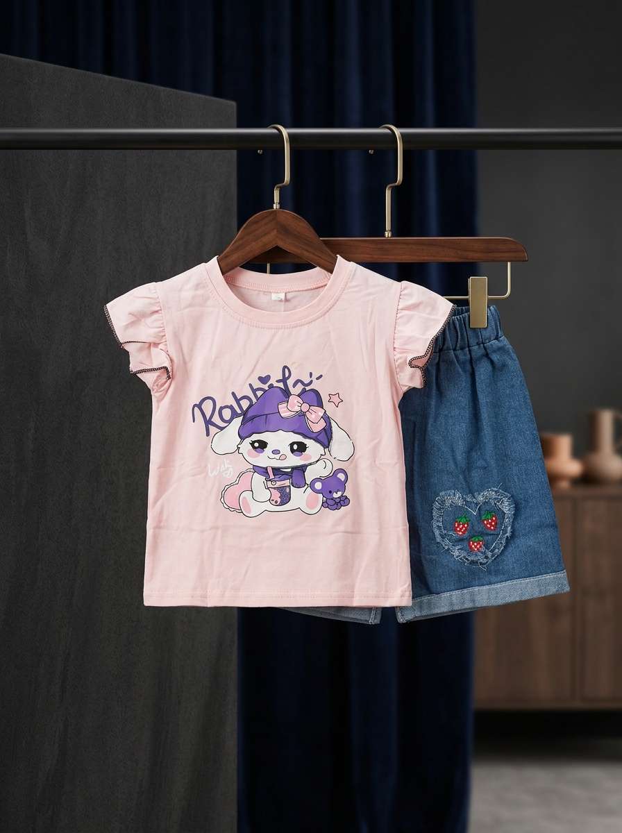 Summer Tops with Trendy Denim Set