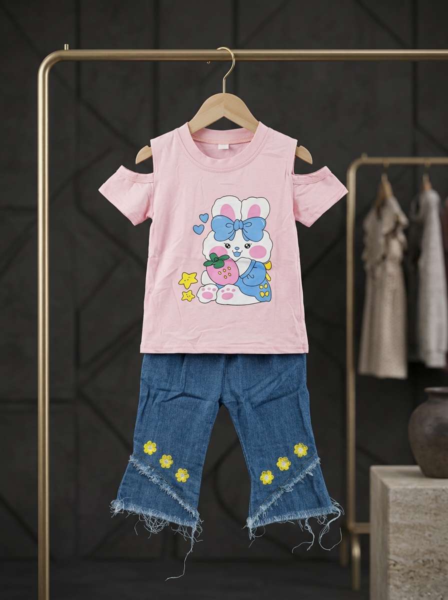 Summer Tops with Trendy Denim Set