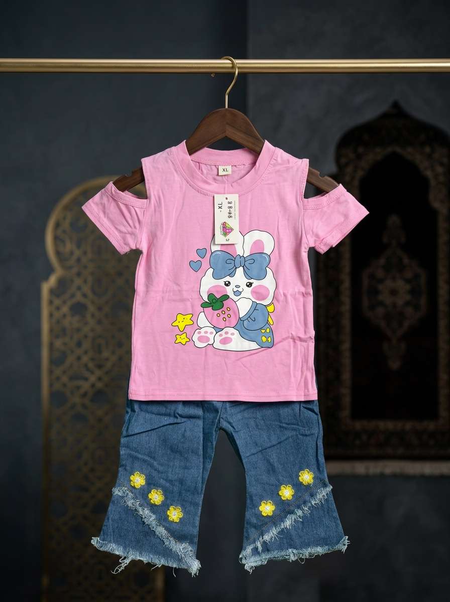 Summer Tops with Trendy Denim Set