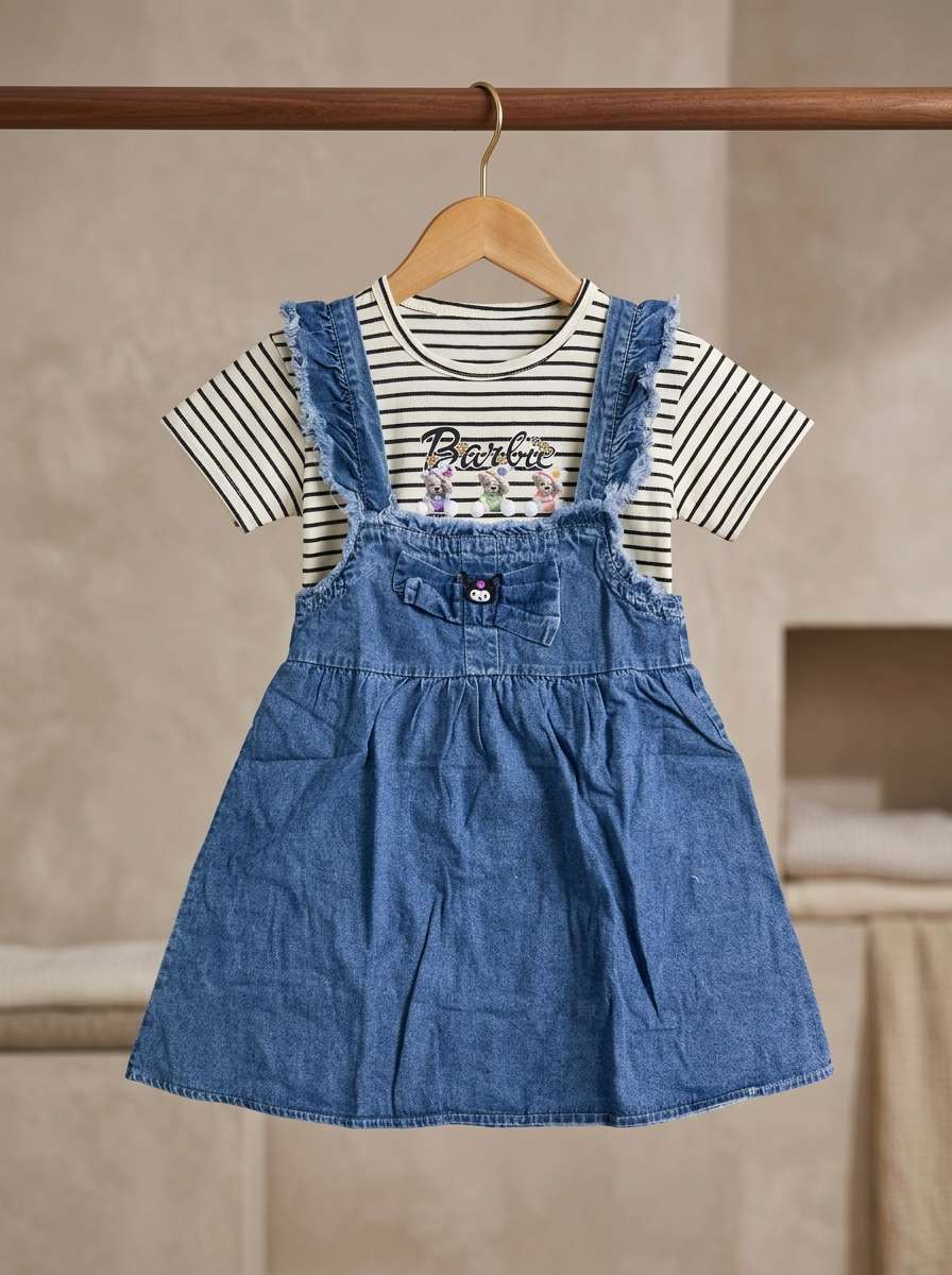 Exclusive Denim Double Set for Girls