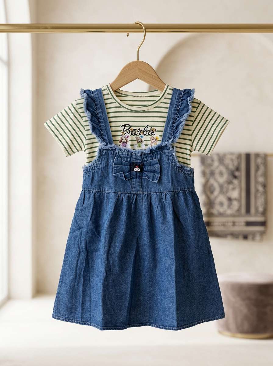 Exclusive Denim Double Set for Girls