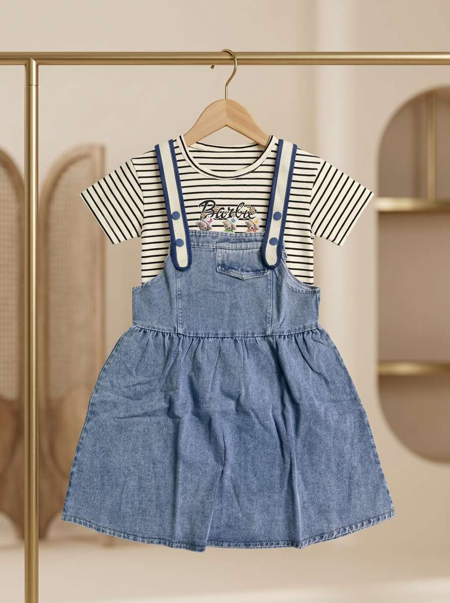 Exclusive Denim Double Set for Girls