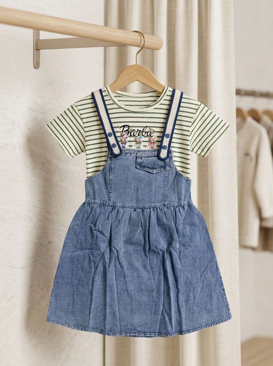 Exclusive Denim Double Set for Girls