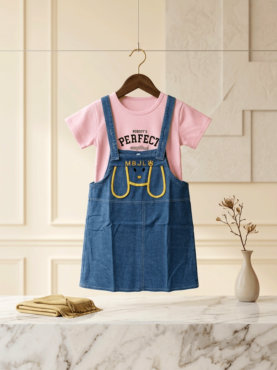 Exclusive Denim Double Set for Girls