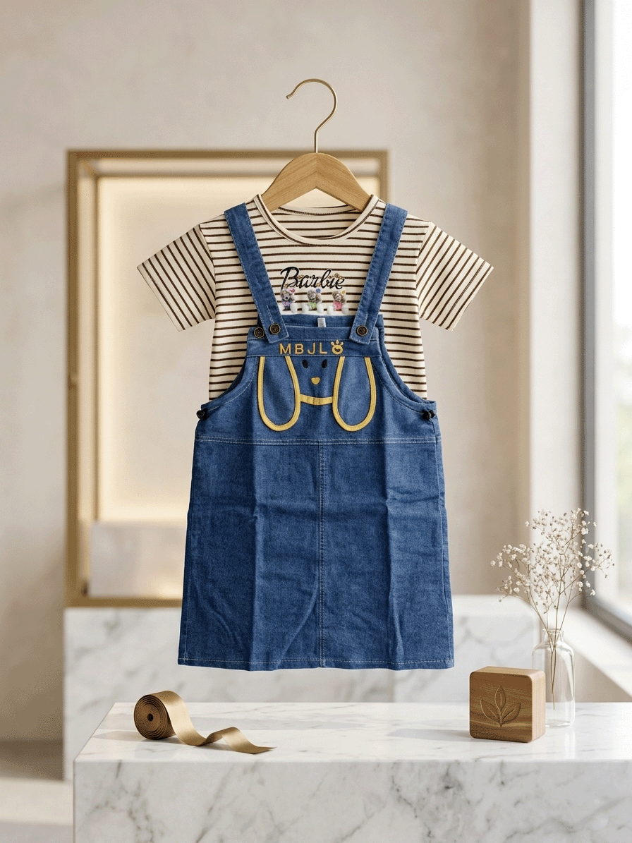 Exclusive Denim Double Set for Girls