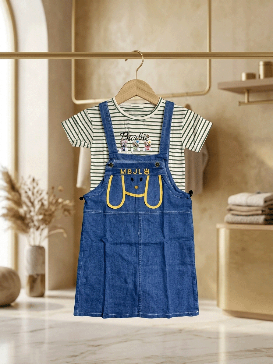 Exclusive Denim Double Set for Girls