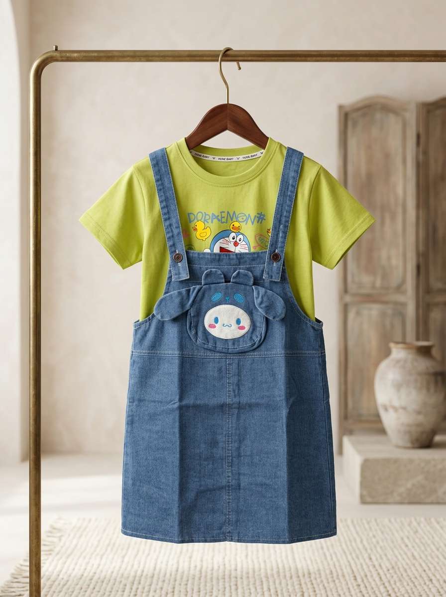 Exclusive Denim Double Set for Girls