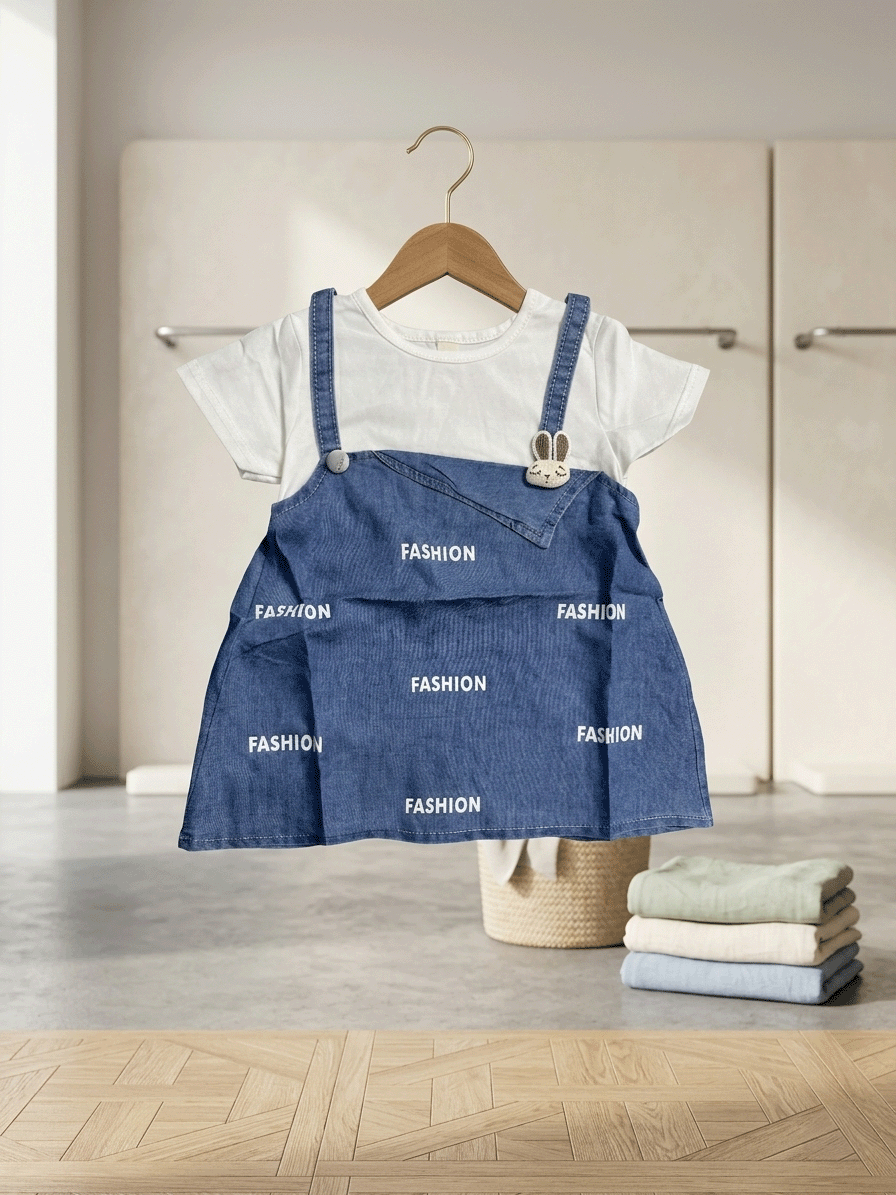 Exclusive Denim Double Set for Girls