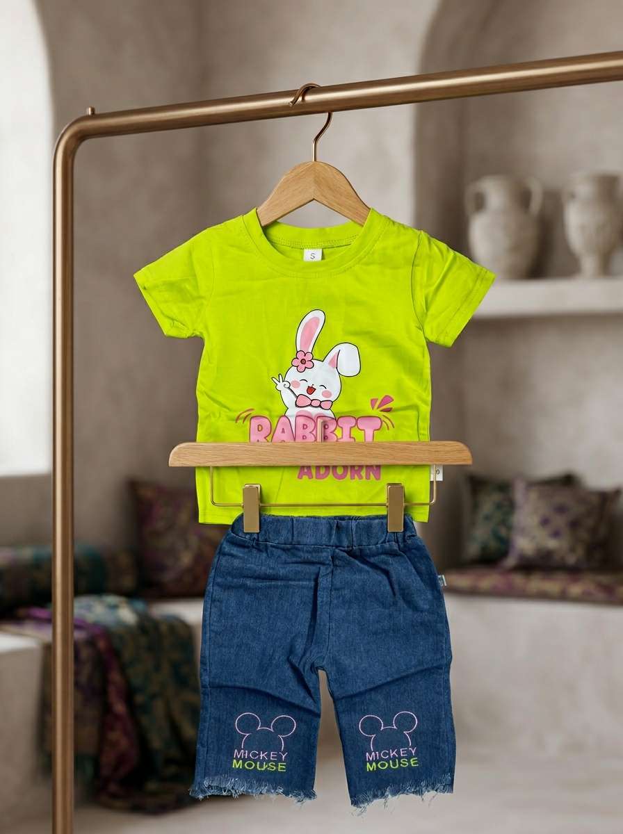 Exclusive Denim Double Set for Girls