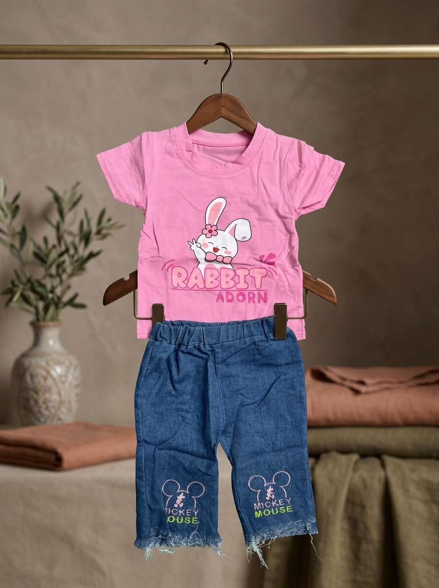 Exclusive Denim Double Set for Girls