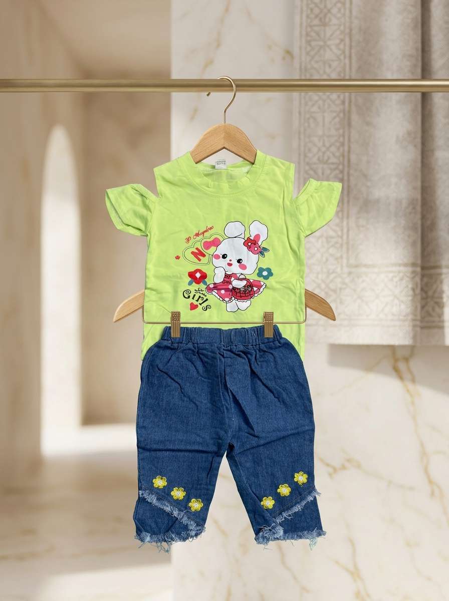 Exclusive Denim Double Set for Girls