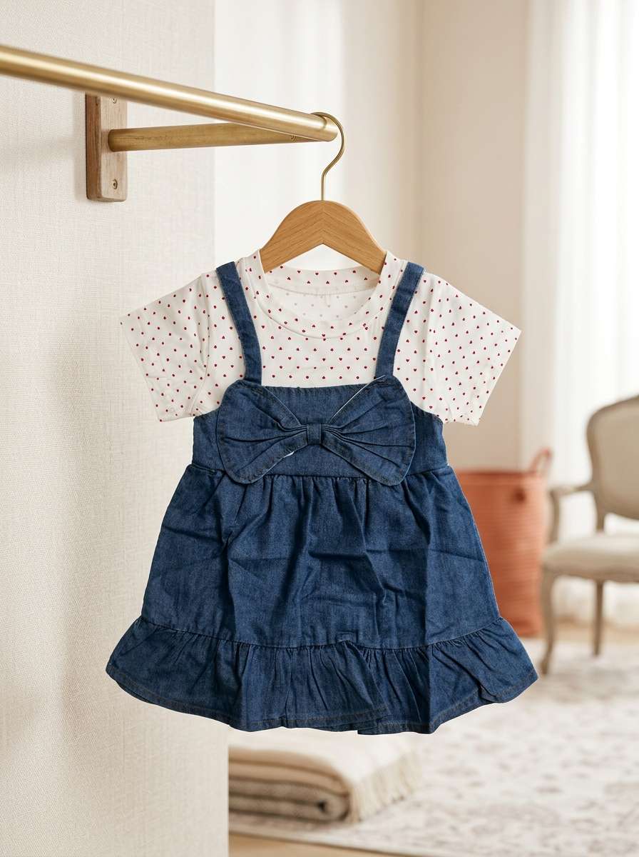 Exclusive Denim Double Set for Girls