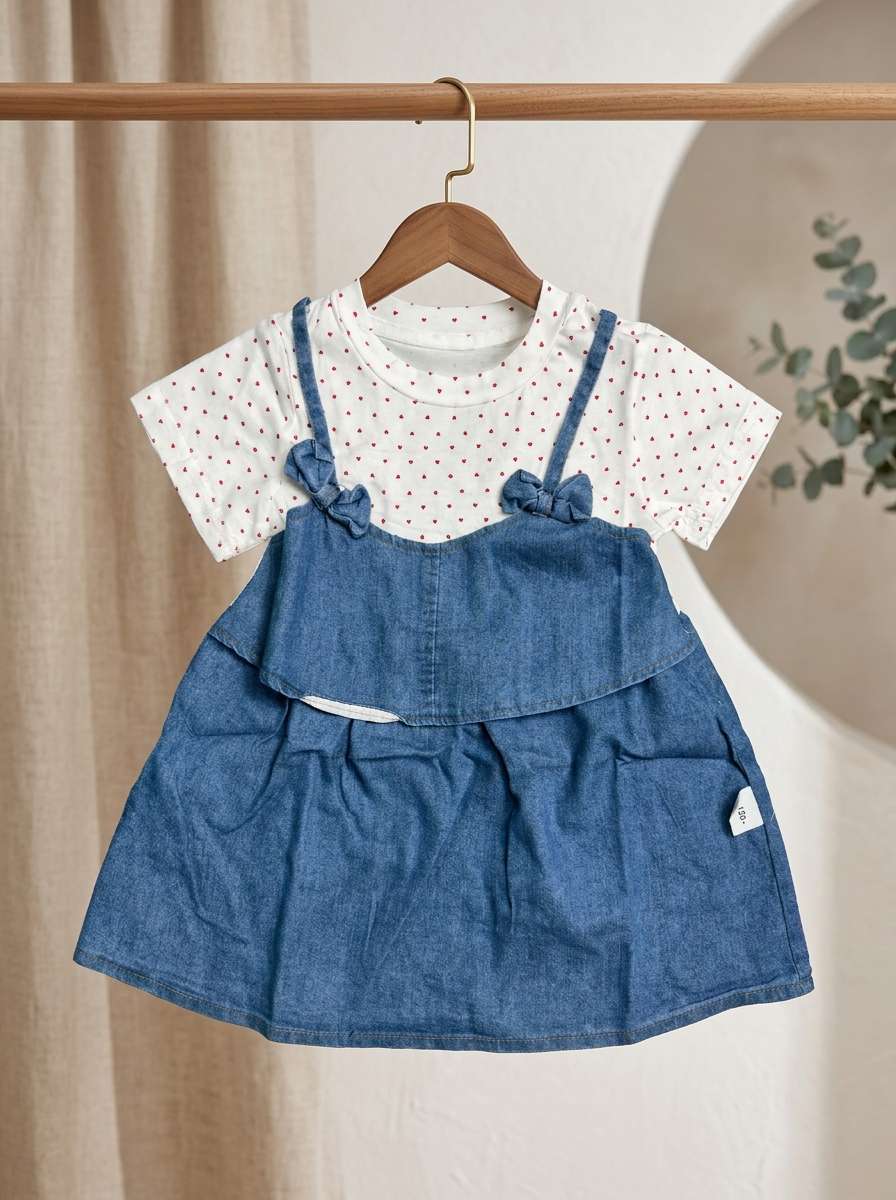Exclusive Denim Double Set for Girls
