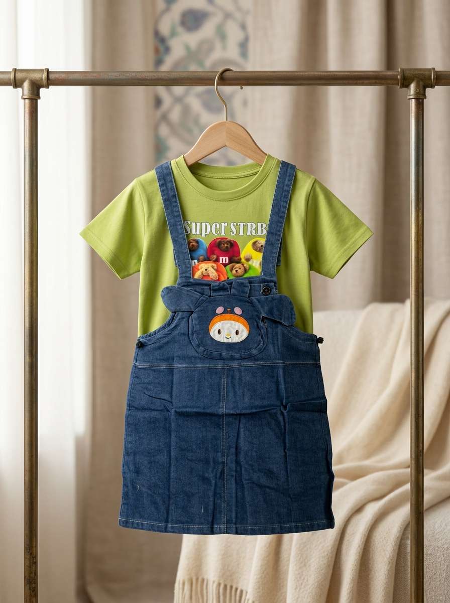 Exclusive Denim Double Set for Girls