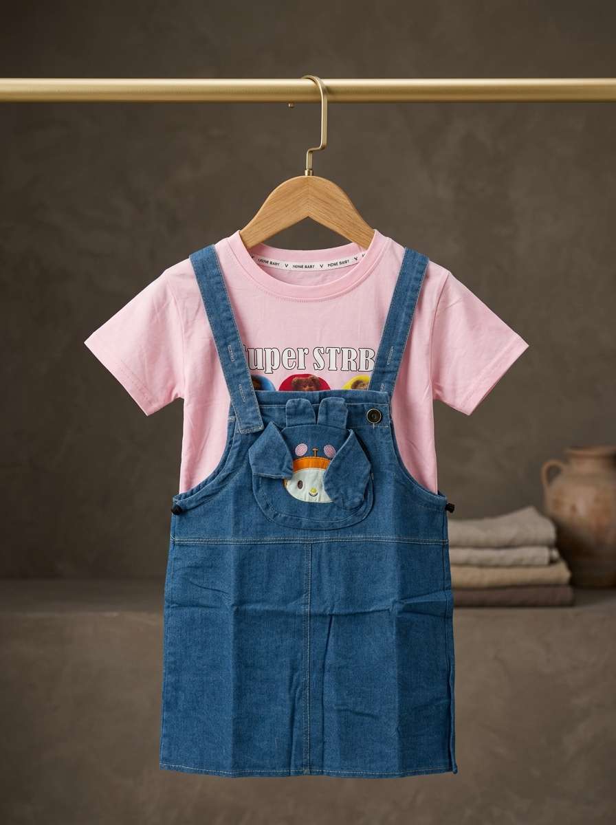 Exclusive Denim Double Set for Girls