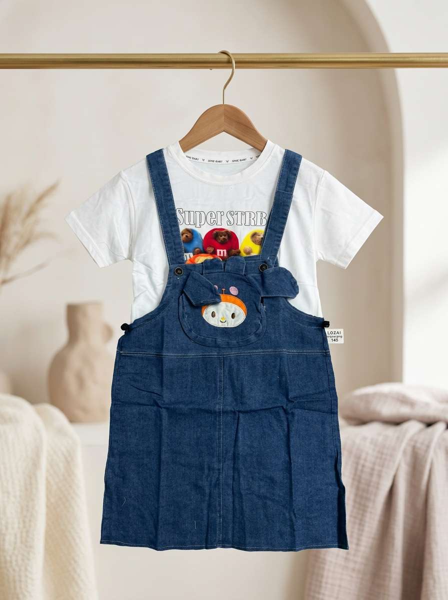 Exclusive Denim Double Set for Girls