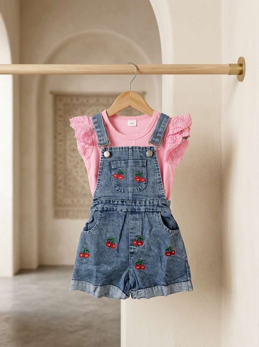 Exclusive Denim Double Set for Girls