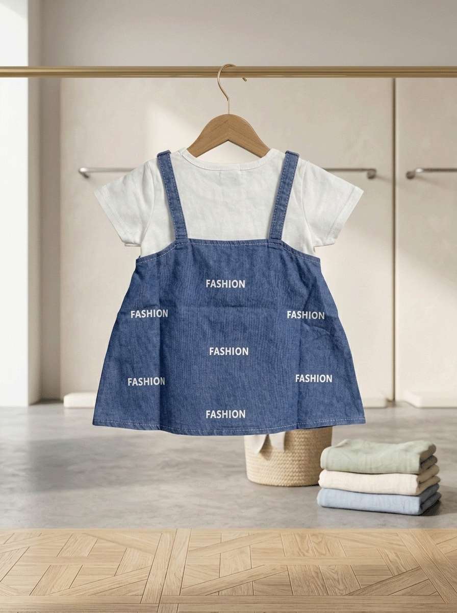 Exclusive Denim Double Set for Girls