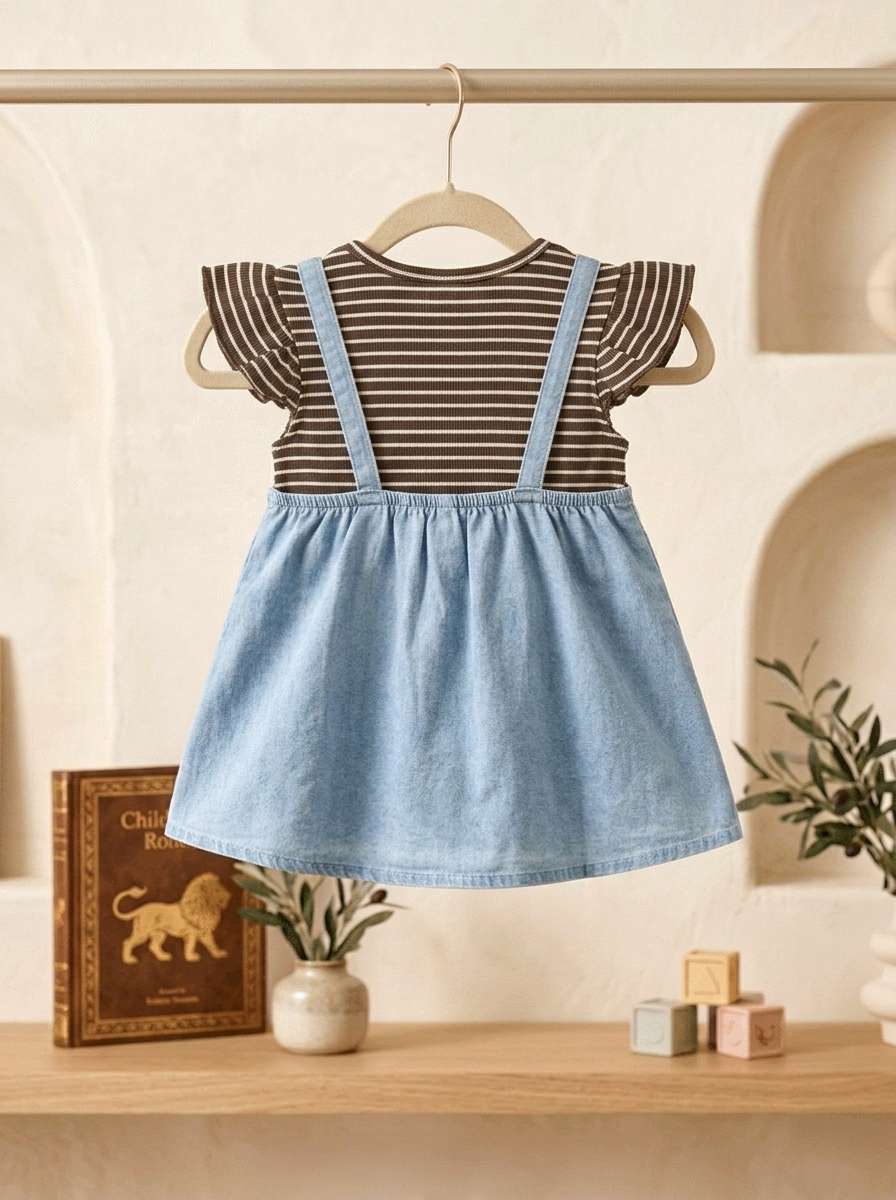 Exclusive Denim Double Set for Girls