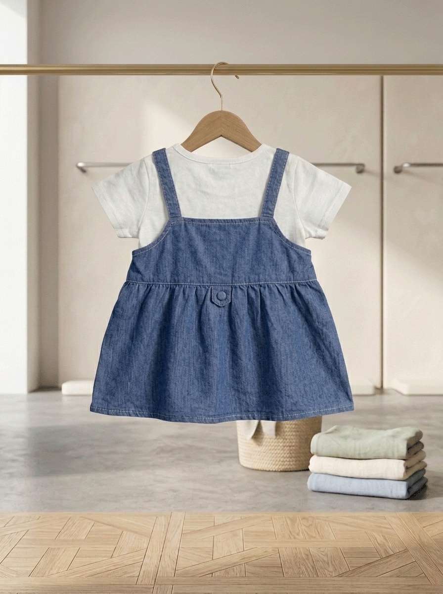 Exclusive Denim Double Set for Girls