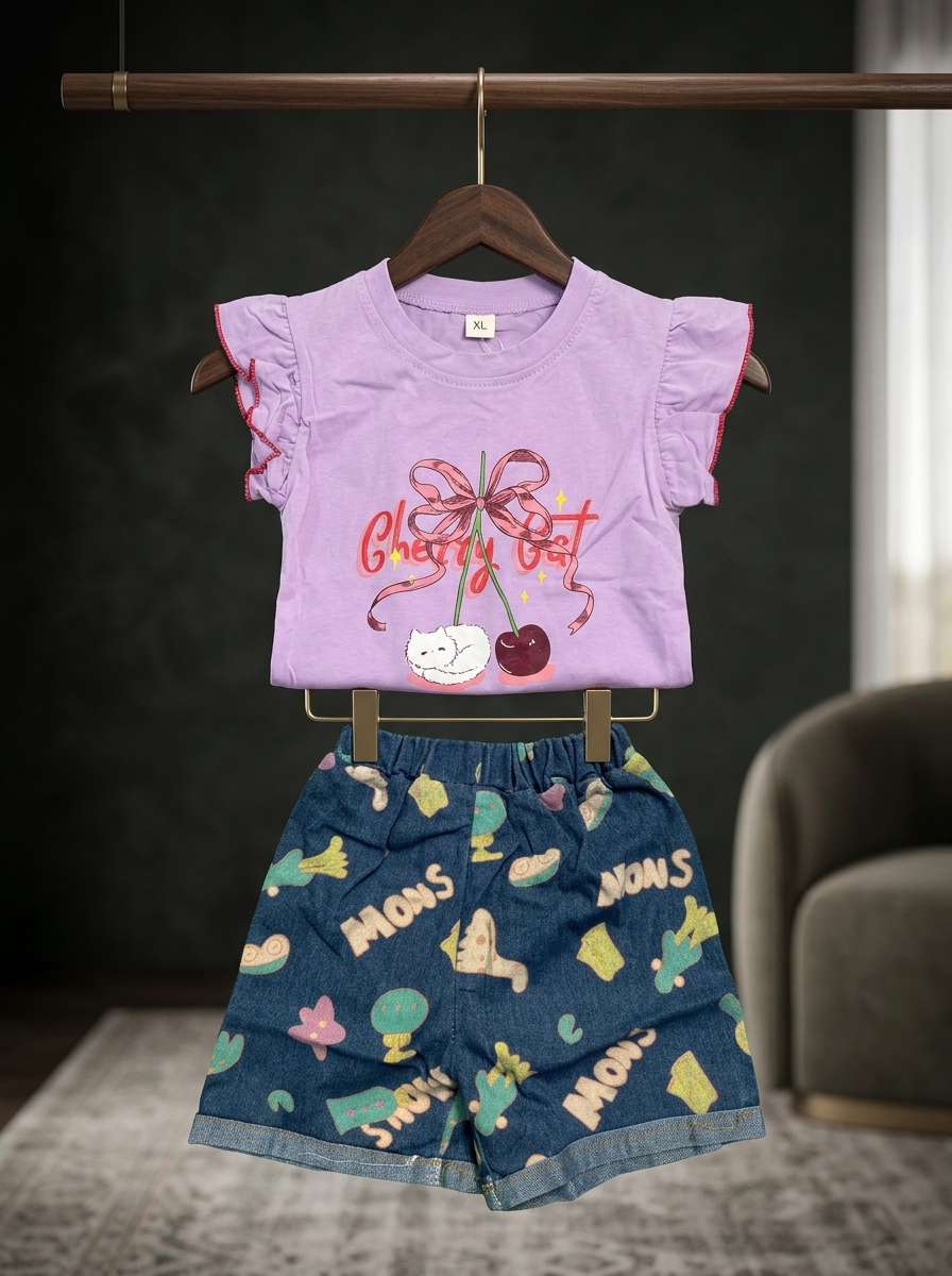 Exclusive Denim Double Set for Girls