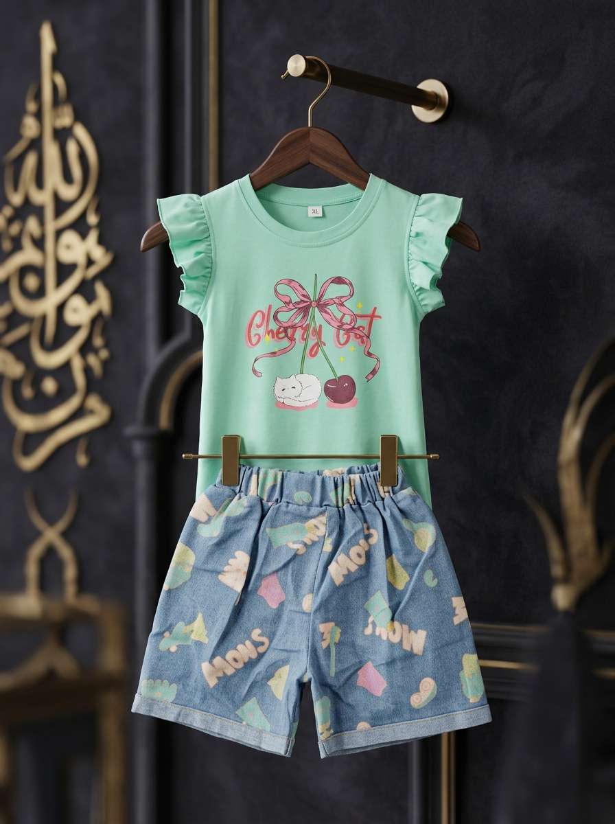 Exclusive Denim Double Set for Girls