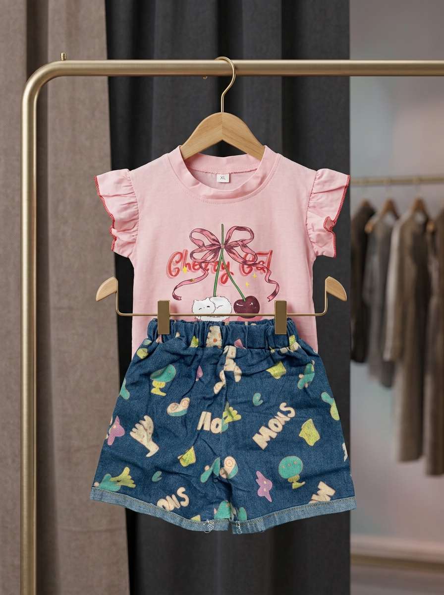 Exclusive Denim Double Set for Girls