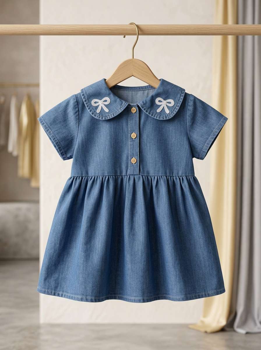 Exclusive Single Set Denim Frock