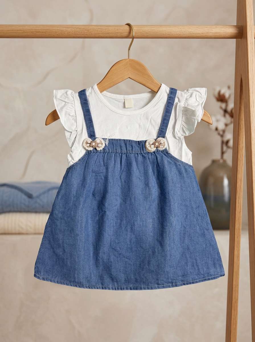 Exclusive Denim Double Set for Girls