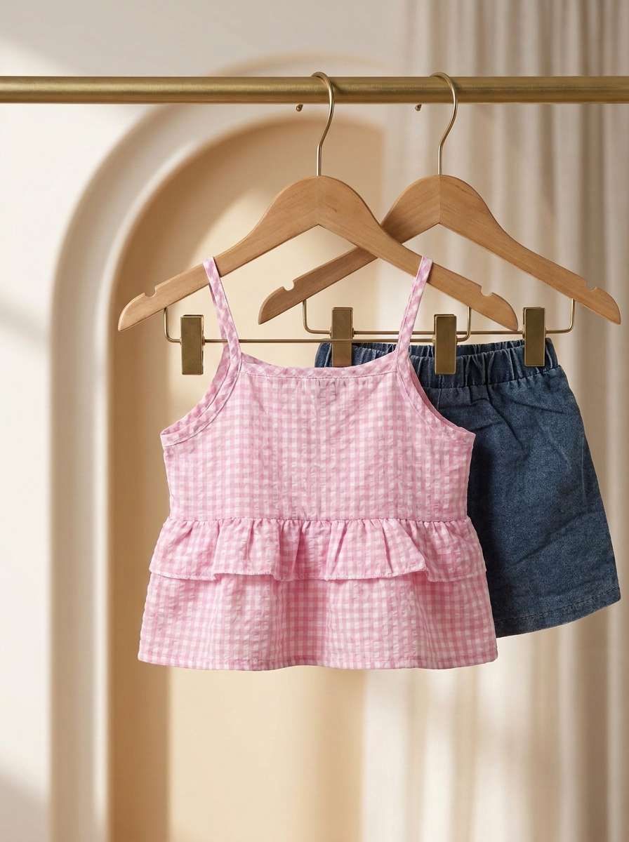 Exclusive Denim Skirt Set